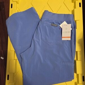 Med Couture Women’s Light Blue Scrub Joggers